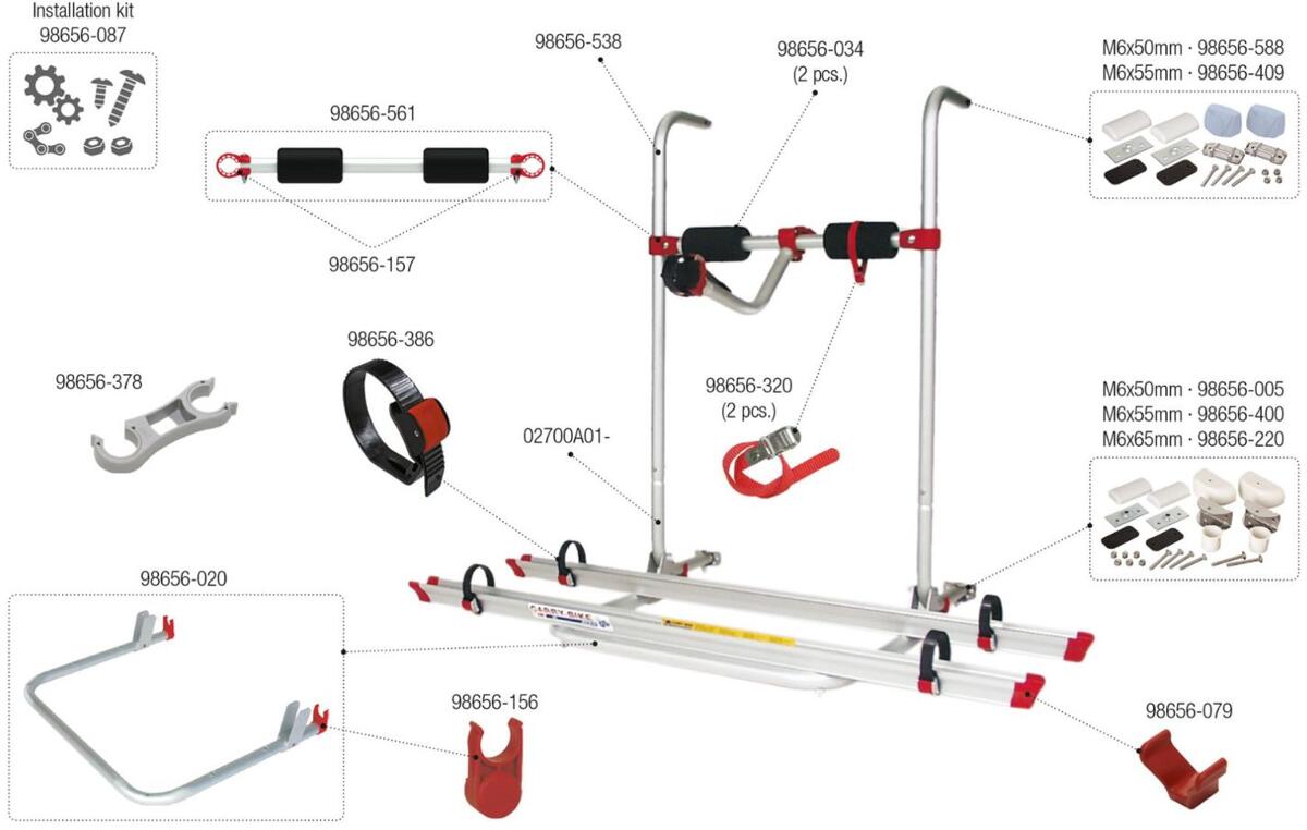 R Hrenst Tze Kit Fiamma Ersatzteil Nr F R Carry Bike Ul