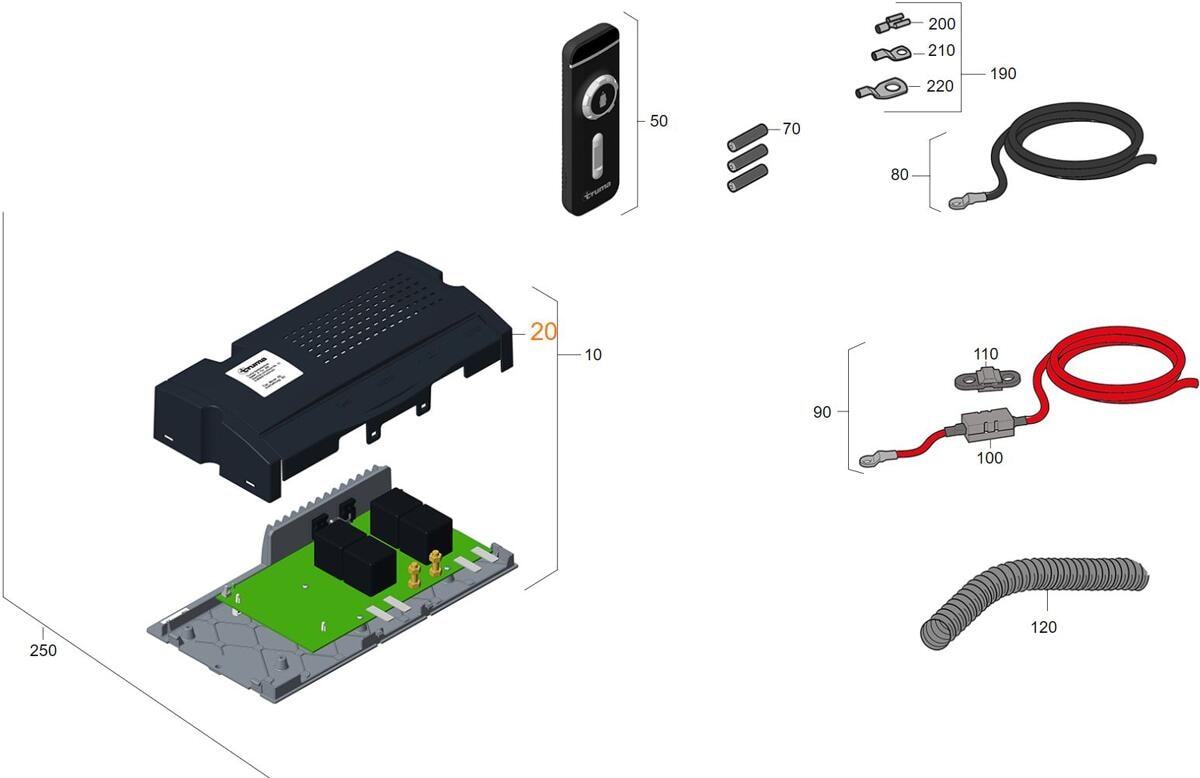 Steuerung Abdeckung Truma Ersatzteil Nr 60031 00146 für Mover SX