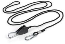 Reimo JetRope Schnellspannschnur mit Karabinerhaken, Länge 2m, Ø4mm, schwarz