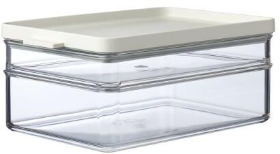 Mepal Omnia Frühstück Duo Kühlschrankdose, nordic white
