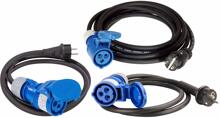 Jäger Adapterkabel mit Schuko-Stecker u. CEE-Kupplung, 2,5mm²