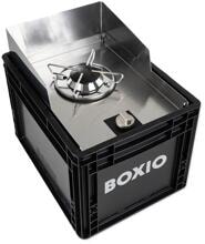 BOXIO Cook Gaskocher im Euroboxformat, 1-flammig, schwarz
