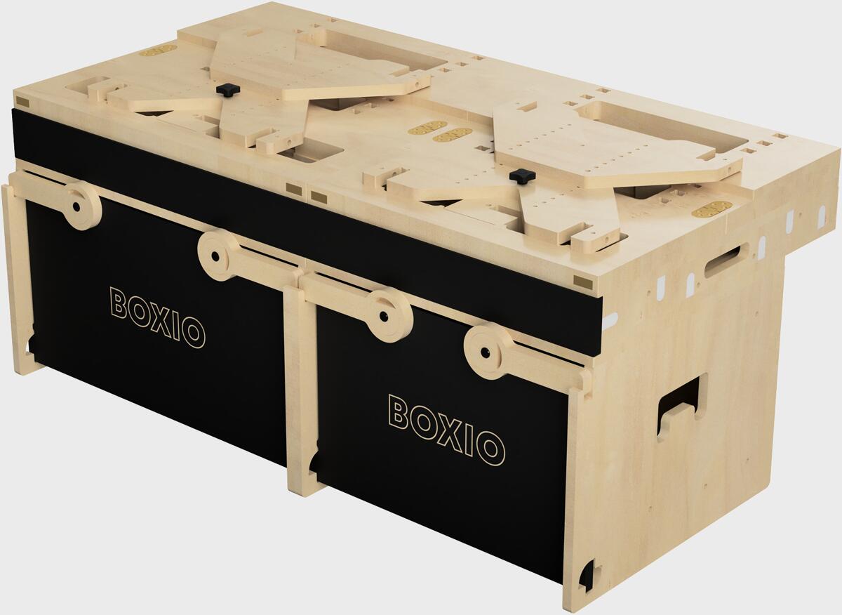 BOXIO RACK Modulare Campingbox inkl. Bett, Gr. L