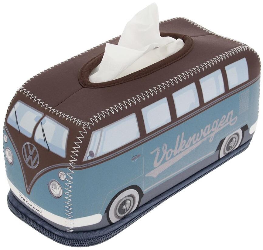 VW Collection VW T1 Bus 3D-Neopren-Kosmetiktuchspender, Petrol/Braun