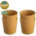 Koziol Connect Cup Becher, 190ml, 4-teilig, nature wood