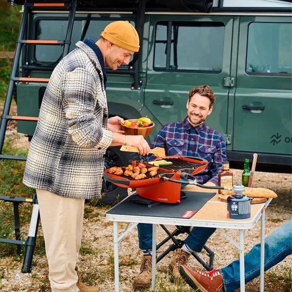 Produktabbildung: NomadiQ BBQ 3.0 Gasgrill mit Piezozündung, 3,2kW