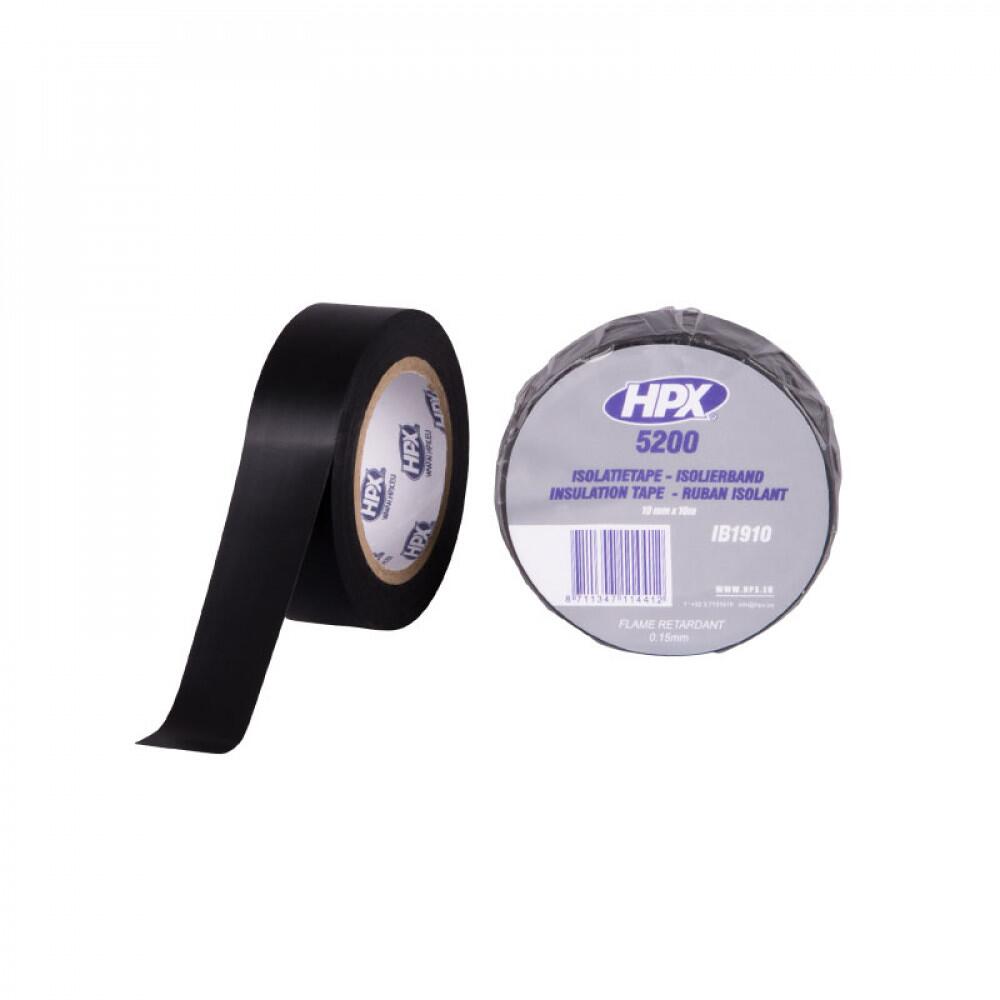 HPX Panzerband CB1910 – Starkes Klebeband, 19 Mm X 10 M, Schwarz, Wasserdicht & Universell Einsetzbar