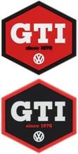VW Collection VW GTI Rubber-Magnet 2er-Set, Sechseck/2 Farben