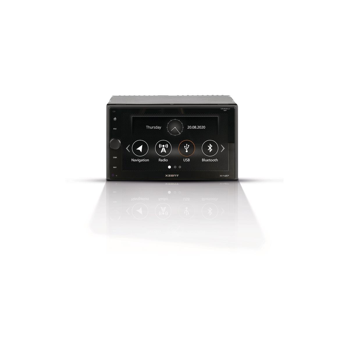 Xzent X-427 Naviceiver Multimediasystem, DAB+ Twin Tuner