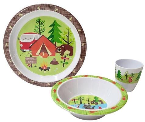 Gimex Kids Line Kindergeschirr, 3-teilig, Adventure