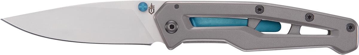 Gerber Paralite Messer, silber/blau