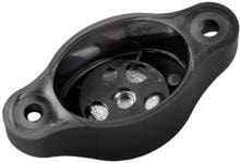 Brugger Magnetsysteme Türanschlag, schwarz, 6,5 cm
