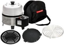 Cobb Premier Gas Deluxe 2.0 Kartuschen-Gasgrill inkl. Griddle/Grillplatte/Bratenrost/Tasche - Camping Wagner Edition