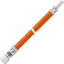 GOK Schlauchleitung Gas PS10bar, RVS8 x RST8, 400mm, orange