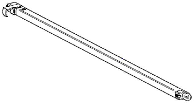 Teleskoparm rechts - Thule Ersatzteil Nr. 1500602905 - passend zu Omnistor 1200 2,6m