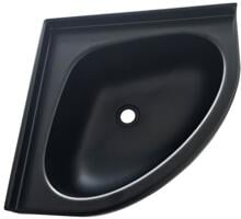 Comet Eckwaschbecken, 350x250mm, schwarz