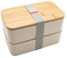 Baladeo Bento Nagano, Lunchox weiß, mit Bambusdeckel