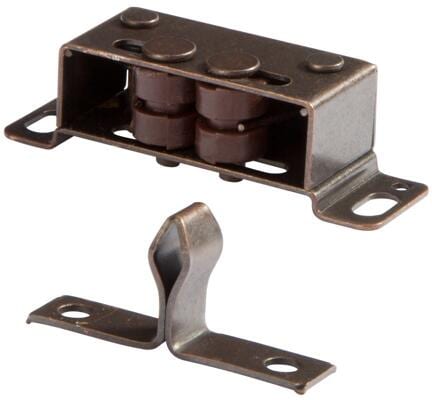 FAWO Metall-Zugverschluss, braun, 2er-Set