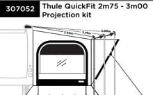 Thule QuickFit Montageset für Markisen-Auszug 275-300cm
