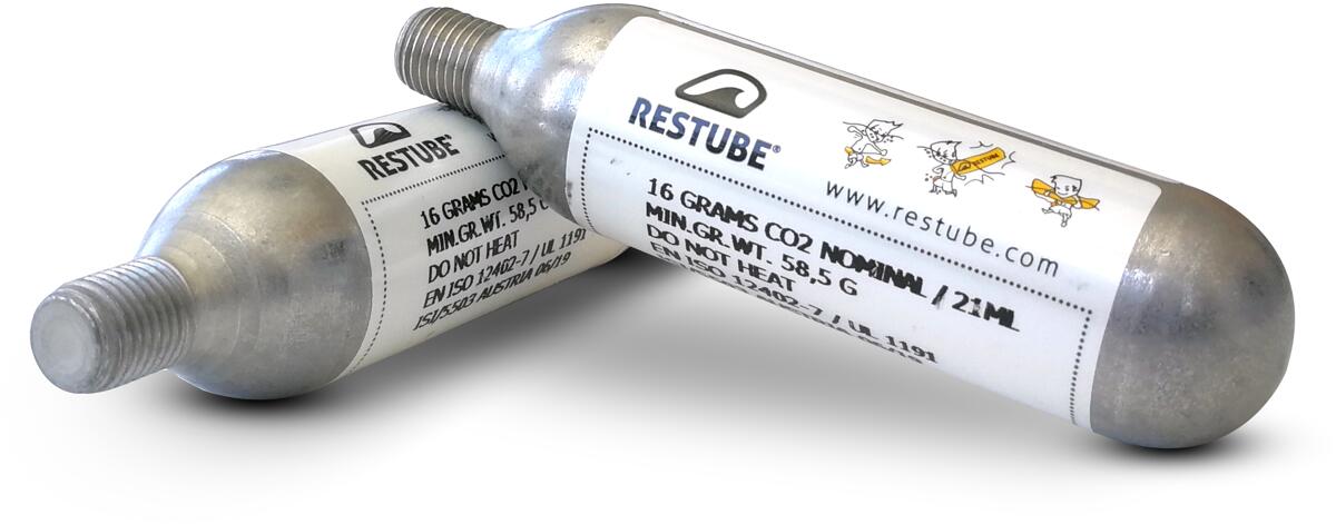 Restube CO2 Ersatzpatronen Set, 16g, 2er Set