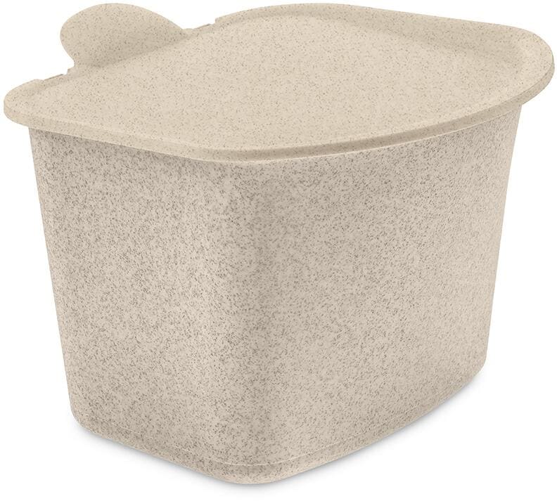 Koziol Bibo Bio Abfall Behälter, 3l, nature desert sand