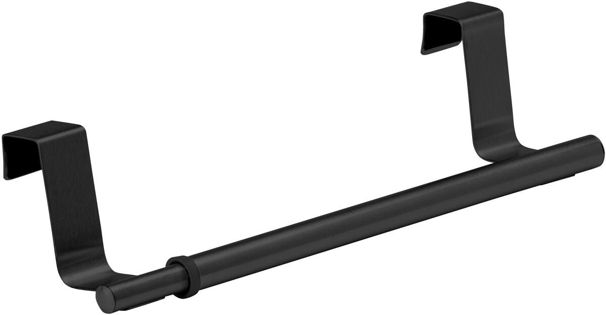 WENKO Tür-Handtuchstange Teleskop, 60cm, Schwarz