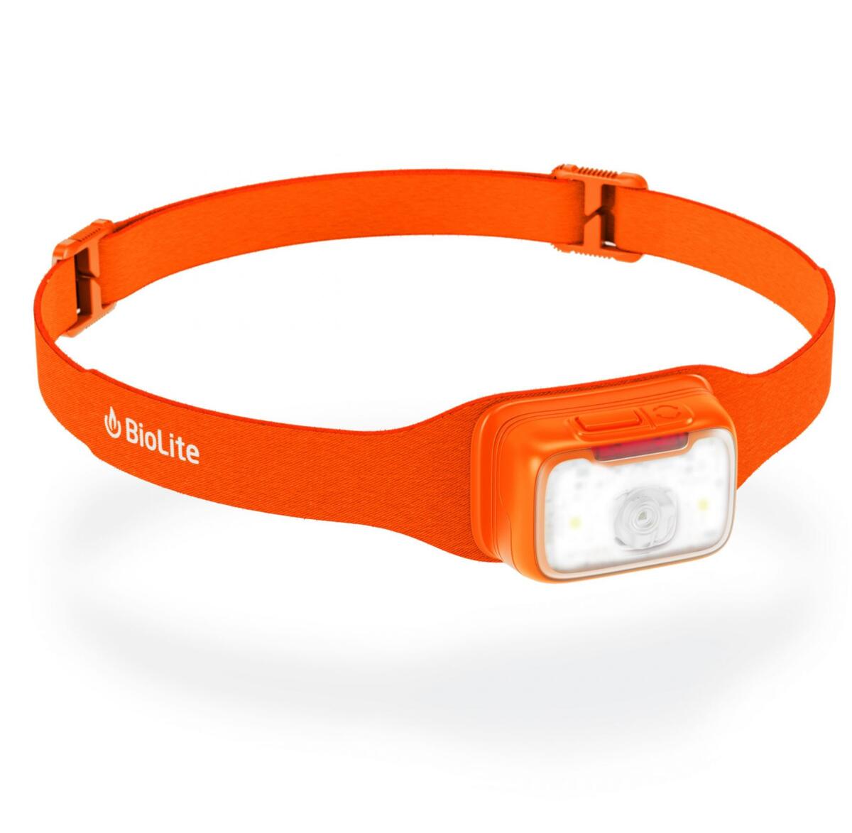 BioLite Range Stirnlampe, USB-C Schnelladung, 500 Lumen, rot