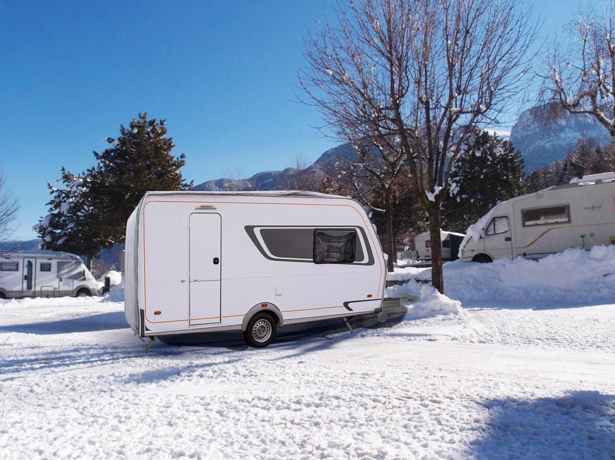 Brunner Caravan Cover 6M Wohnwagen Schutzhülle bei Camping Wagner  Campingzubehör