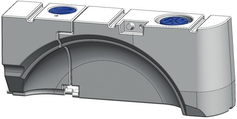 Aplast Trink- und Abwassertank für VW T5/ T6, 65l + 28l