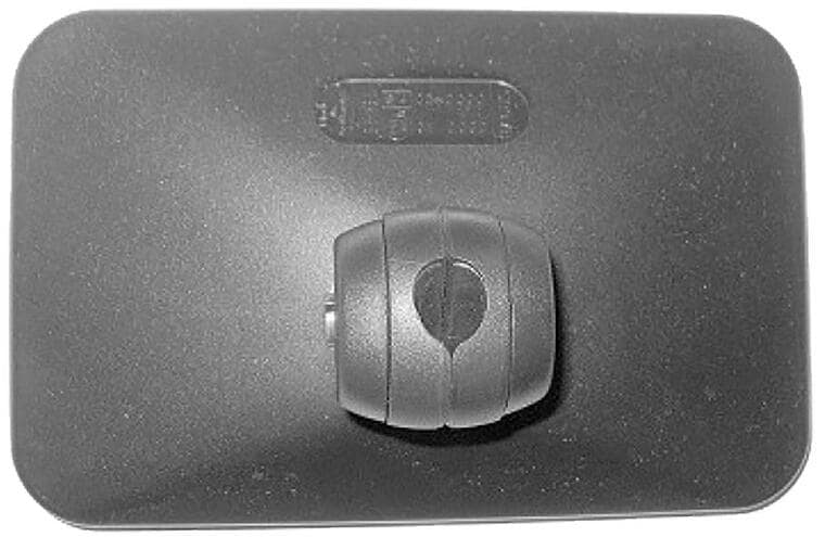 Spiegelkopf gewölbt mit Befestigung - Hagus Ersatzteil Nr. 9590 - für Huckepack 2/3