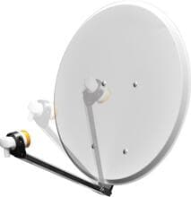 Maxview Sat-Anlage mit klappbarem LNB-Arm, 54cm, weiß