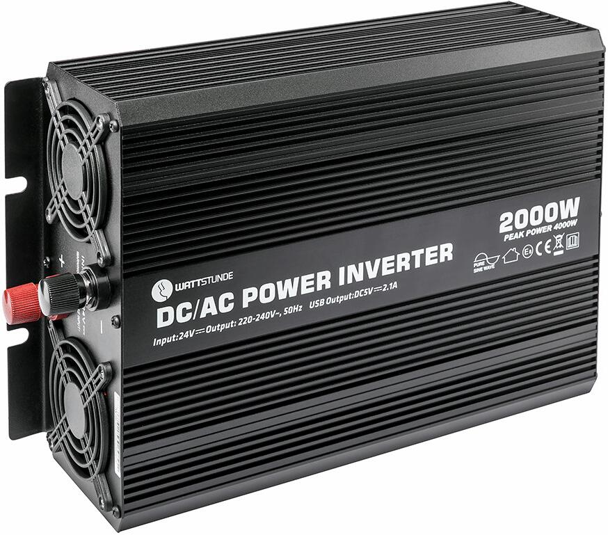 WATTSTUNDE WS24/2000SI Sinus Spannungswandler, 24V, 2000W