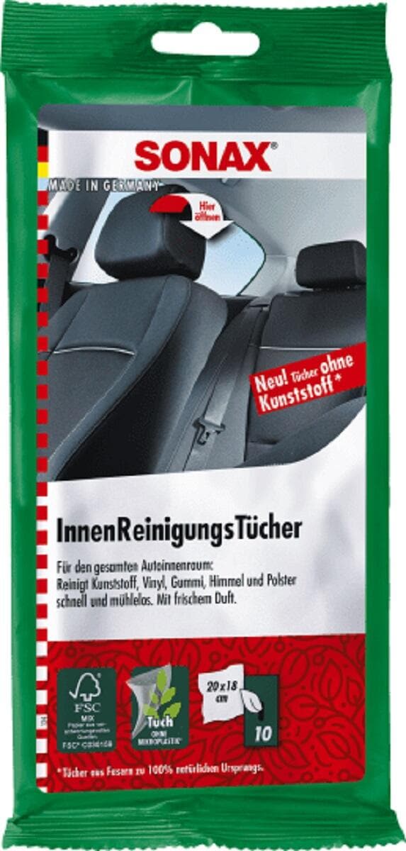 Sonax Innenreinigungstücher, 10 Stück bei Camping Wagner Campingzubehör
