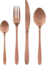 Camping Wagner Besteck-Set, 16-teilig, Edelstahl, Kupfer
