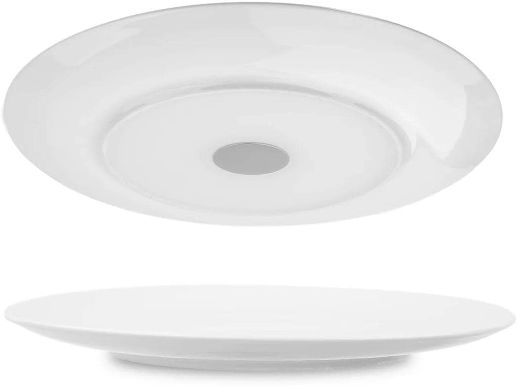 silwy Magnet-Porzellanteller, 26cm, 2er-Set, Weiß