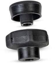 Sterngriff für M8 Mutter/Sechskantschraube, ∅ 32mm, Höhe 20, Kunststoff, schwarz