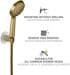 WENKO 360° Duschkopfhalter, gold