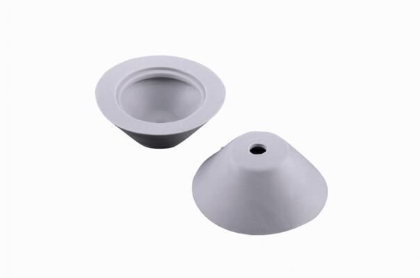 Regenabweishütchen ? 3,5cm, grau, 10er-Pack