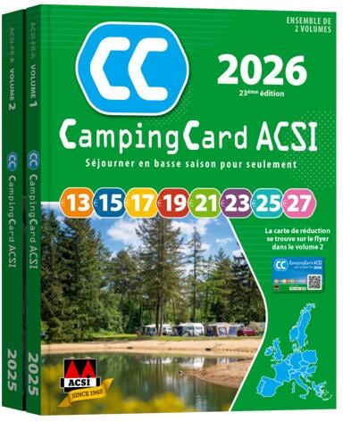 ACSI CampingCard 2026 inkl. Spezialführer, französisch