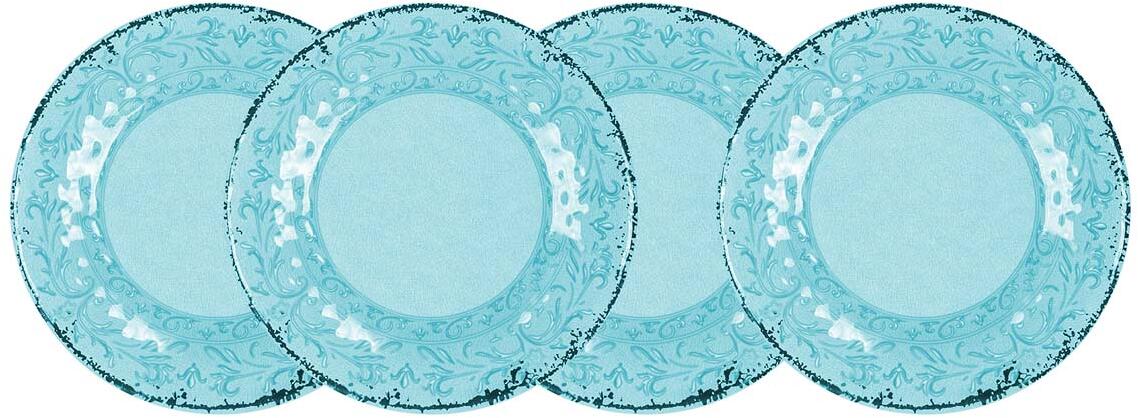 Gimex Stone Line Suppenteller-Set, 4-teilig, opal