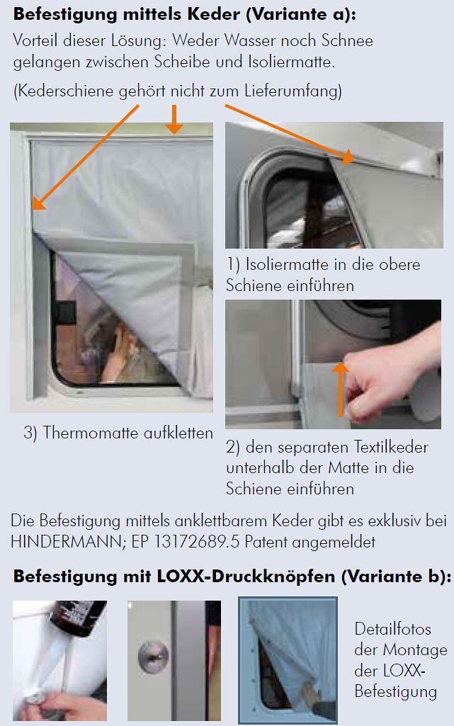 Hindermann LUX Thermomatte für Dethleffs Globebus 2012 bis 2013 bei Camping  Wagner Campingzubehör
