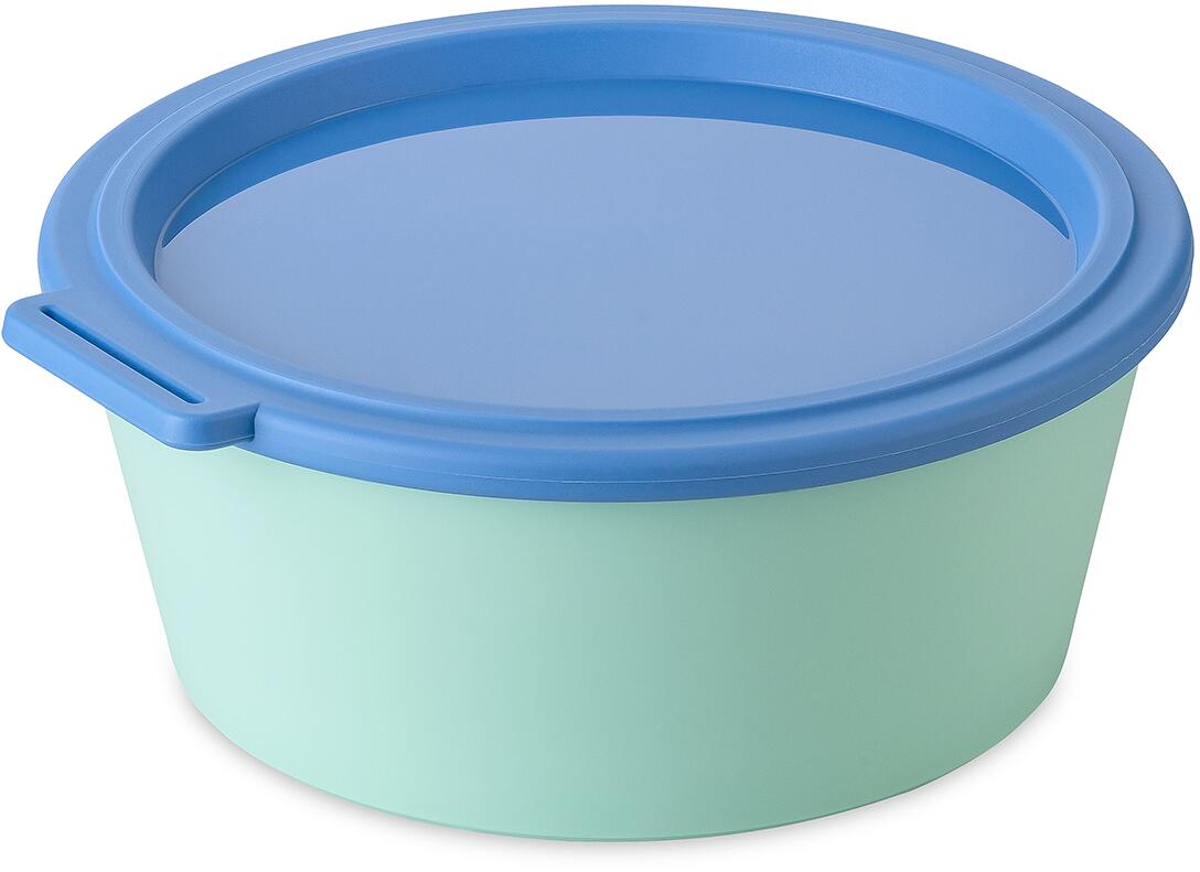 Koziol Nora Box Schale mit Deckel, 1,3l, sweet green/strong blue