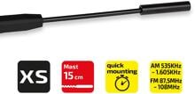 Heyner Premium Antennen-Ersatzstab XS 15cm
