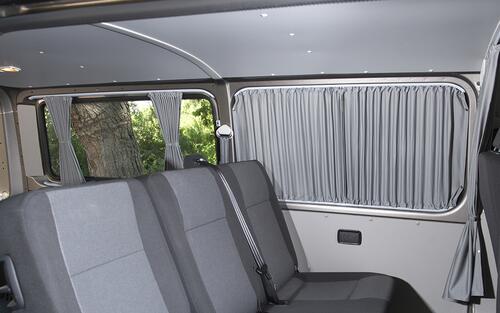 Carbest Vorhang System für Ford Cust. Transit>2023, kR, recht Tür, grau, blickdicht