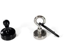 BasicNature magnetischer Haken, Tragkraft 5 kg, 2 Stück