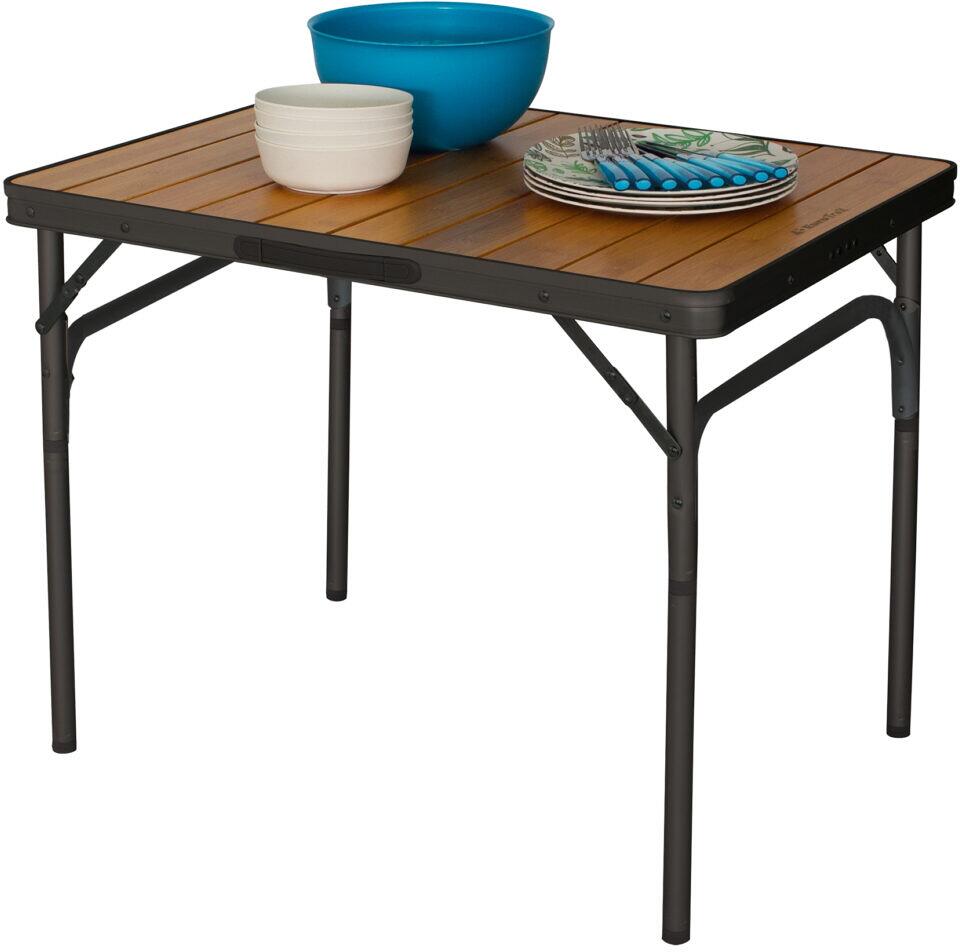 EuroTrail Charell Bambus Klapptisch, 75x55cm, braun/anthrazit