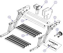 Reparatur-Kit Pinion - Thule Ersatzteil Nr. 1500602282 -  für Double Step 12V