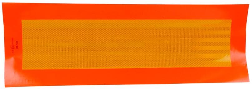 Menbaa Warntafel kurz Aufkleber, 195x565mm