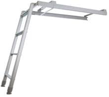 CTA Etagenleiter, ausziehbar, 137x35,4xH100 cm, Aluminium