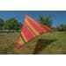 Bent Zip Canvas verbindbares Sonnensegel, 250x250cm, stripe cherry